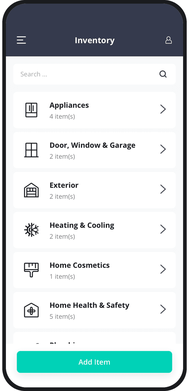 HomeKeep app inventory